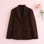 Women's 3-Piece Elegant Coffee Set - Blazer Jacket, Mini Skirt and Office Lady Trousers