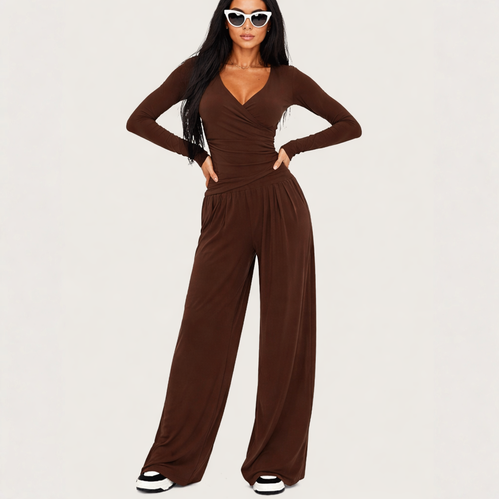 Women's Long Sleeve Sports Set - 2 Piece Outfit