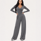 Women's Long Sleeve Sports Set - 2 Piece Outfit