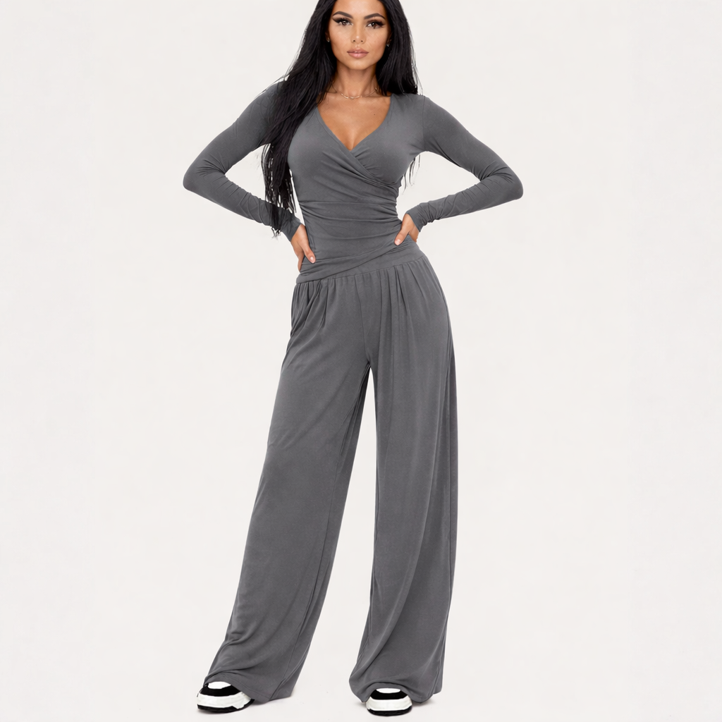 Women's Long Sleeve Sports Set - 2 Piece Outfit