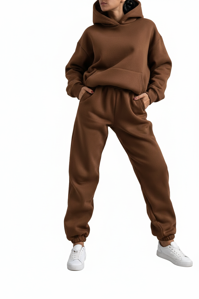 Women's Sports Outfit - Hoodie and Pants