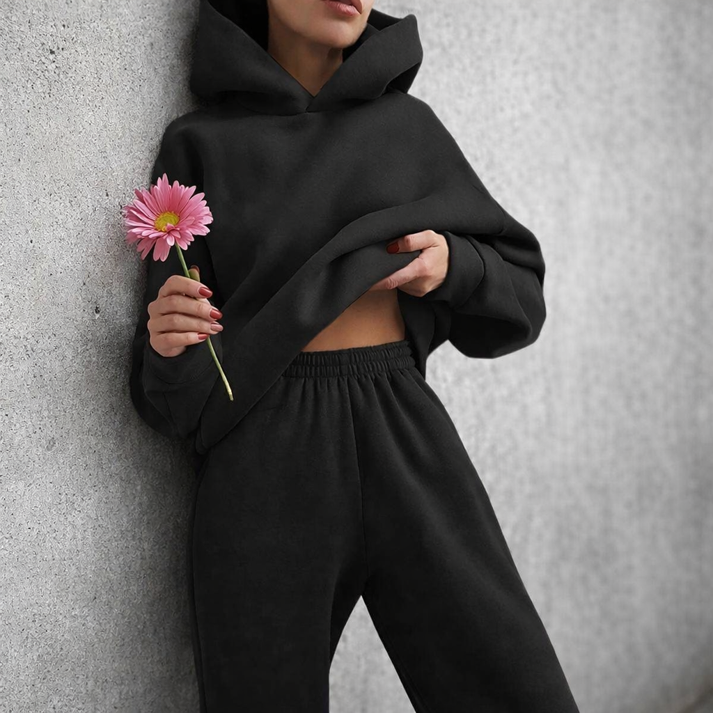 Women's Sports Outfit - Hoodie and Pants