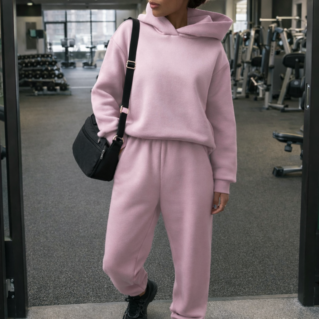 Women's Sports Outfit - Hoodie and Pants