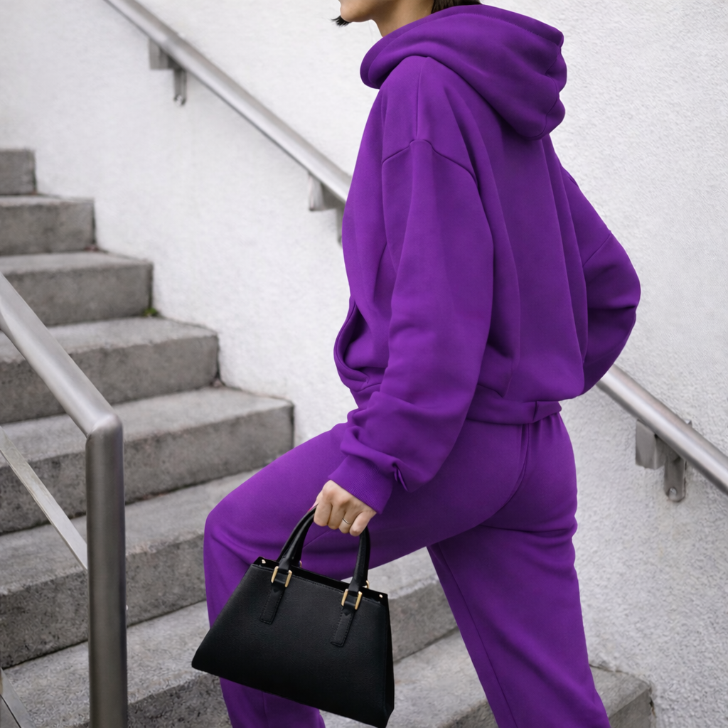 Women's Sports Outfit - Hoodie and Pants