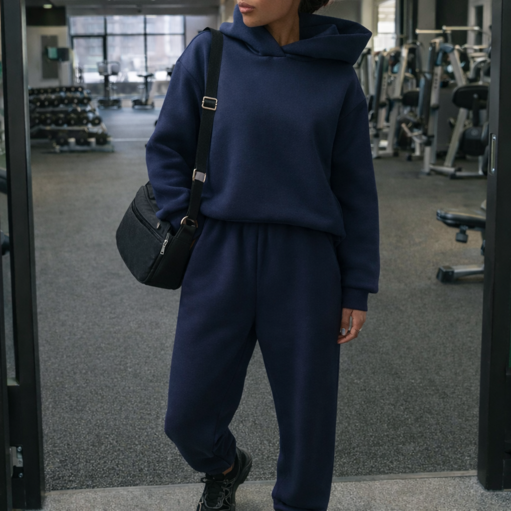 Women's Sports Outfit - Hoodie and Pants