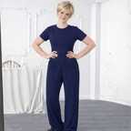 Women's 2-Piece Set – Top and Wide-Leg Pants