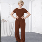 Women's 2-Piece Set – Top and Wide-Leg Pants
