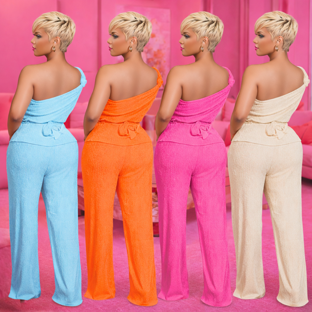 Women's 2 Piece Set - Sleeveless Top and Pants