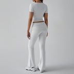 Women's Yoga Set – 3/4 Sleeve T-Shirt and Long Pants