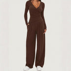 Women's Long Sleeve Sports Set - 2 Piece Outfit
