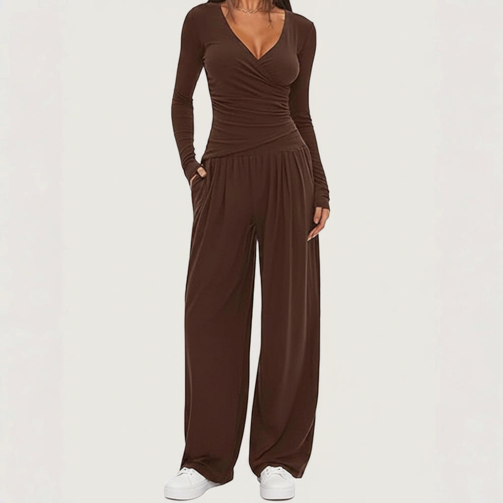 Women's Long Sleeve Sports Set - 2 Piece Outfit