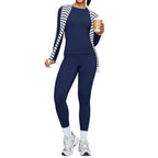 Women's Fitted Sports Set – Long Sleeve Top and Leggings