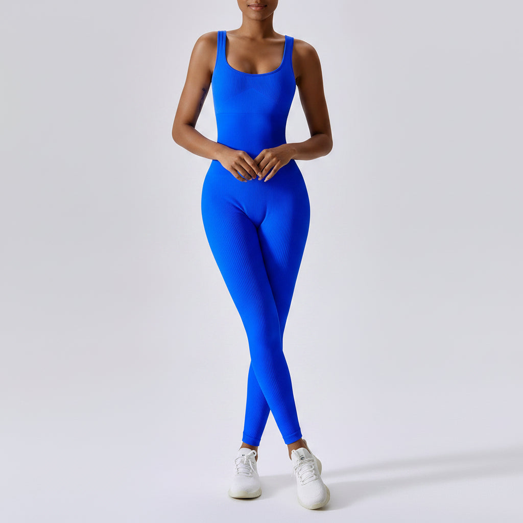 Women's Seamless Yoga Jumpsuit – Fitted Sports Jumpsuit