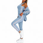 Women's 3-Piece Office Style Suit - Vest, Jacket, and High-Waisted Pencil Pants