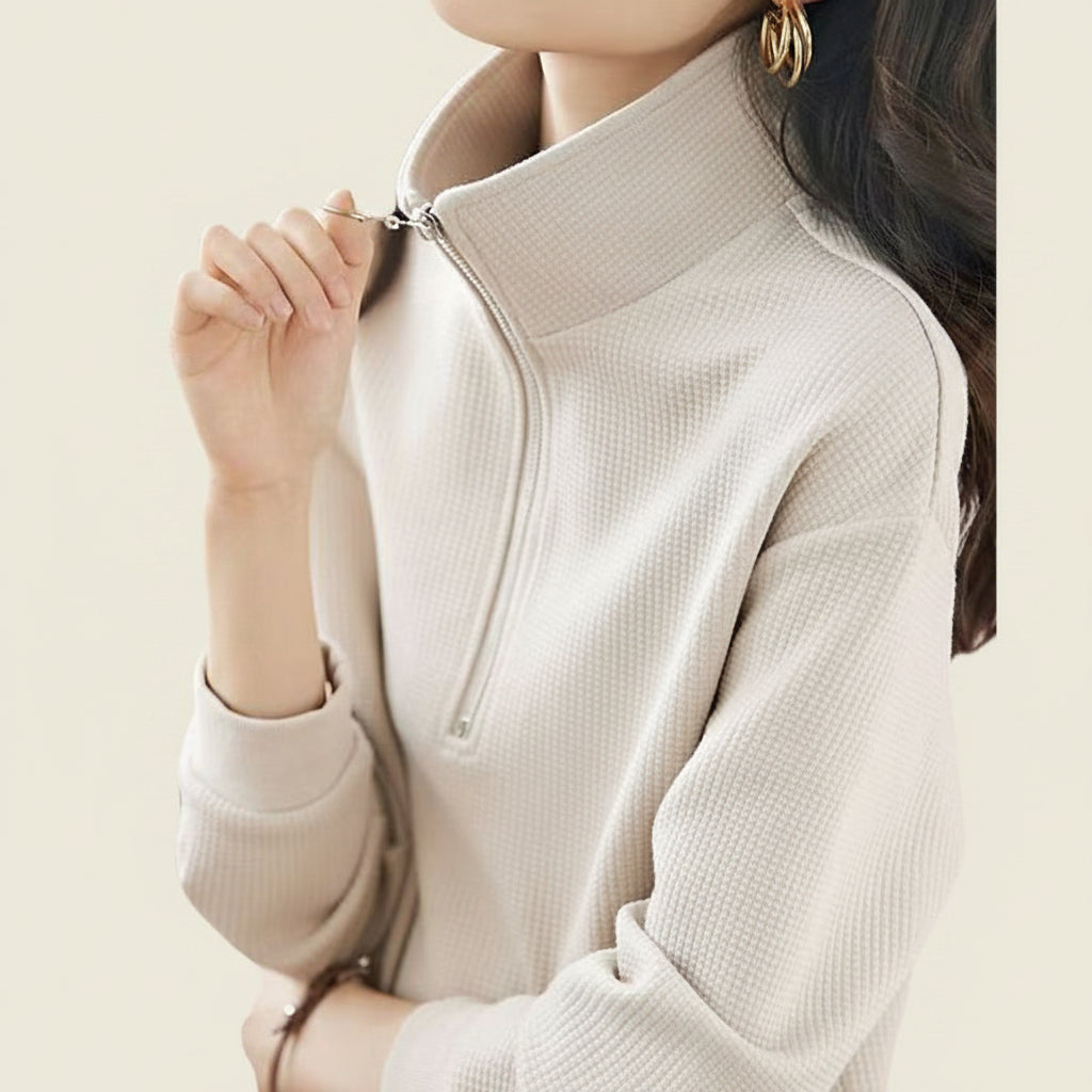 Women's Casual Sportswear Set – Zip-Up Sweatshirt and Pants