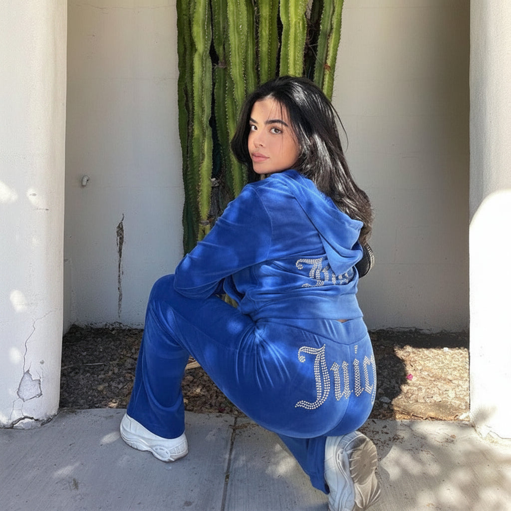 Women's Hooded Sweatshirt Set - Two-Piece Outfit