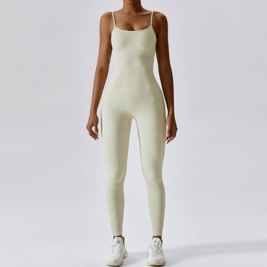 Women's Seamless Yoga Jumpsuit – Fitted Sports Jumpsuit