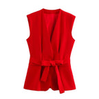 Completo donna dettaglio zipper pantaloni