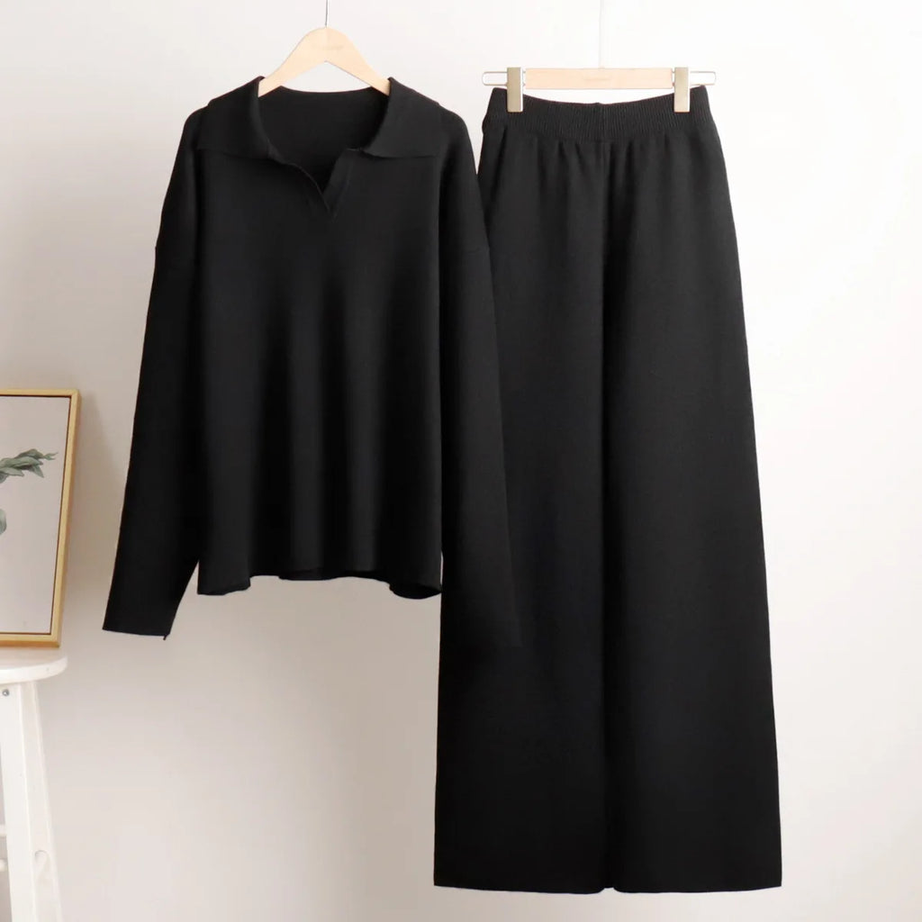 Completo donna texture knit