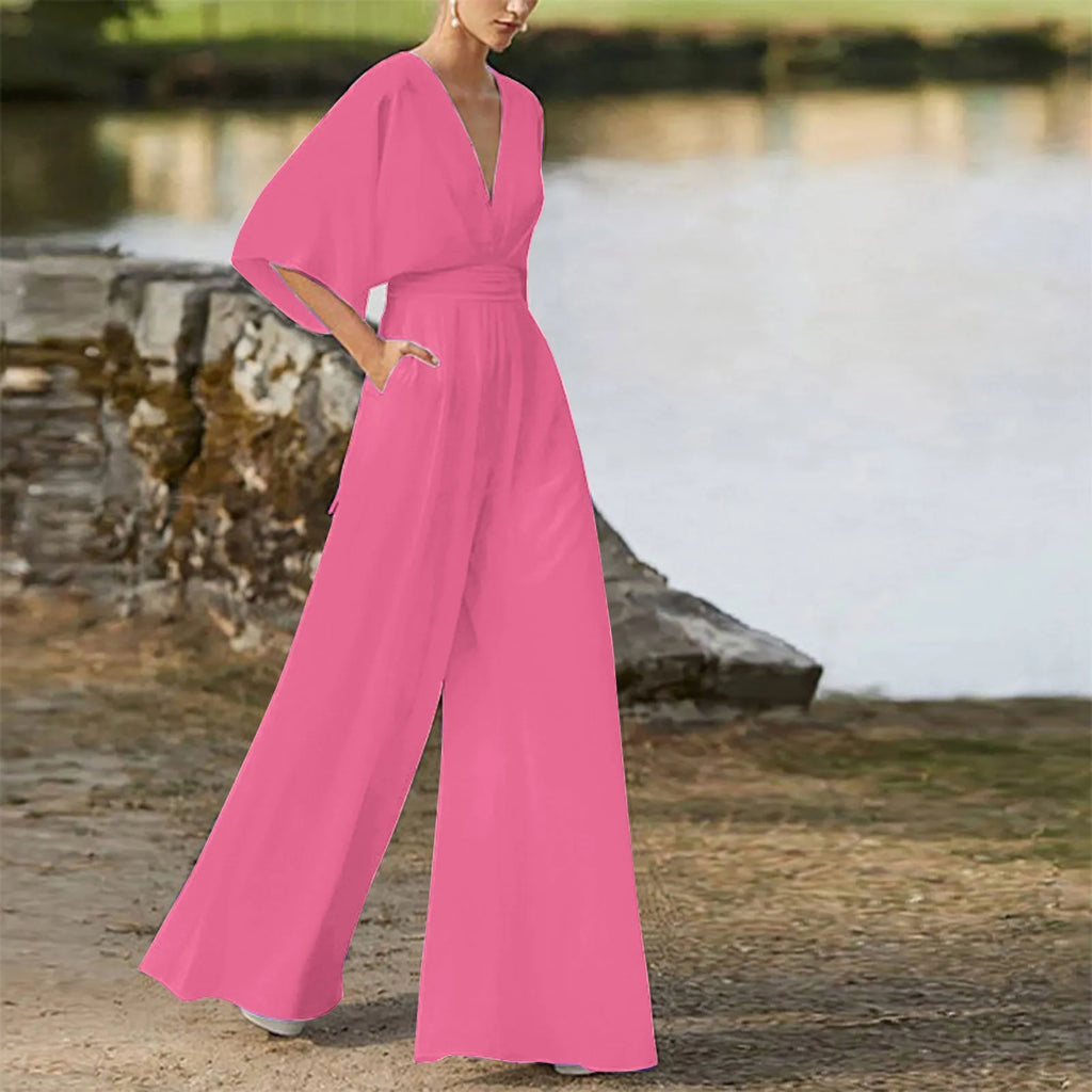 Jumpsuit donna rosso brillante variante