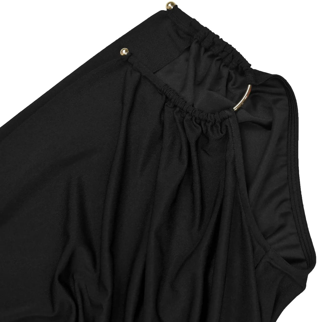 Jumpsuit donna senza spalline gamba larga - vista laterale